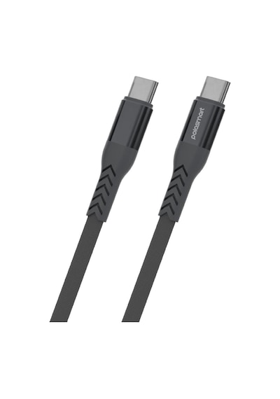 Polosmart Pbs421 Hızlı 65w Type-c To Type-c Şarj Ve Data Kablosu 1.2 Metre Gri