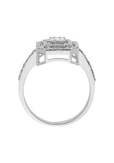 Sirius F Renk 0,43 Karat Baget Pırlanta Yüzük 0817R0291