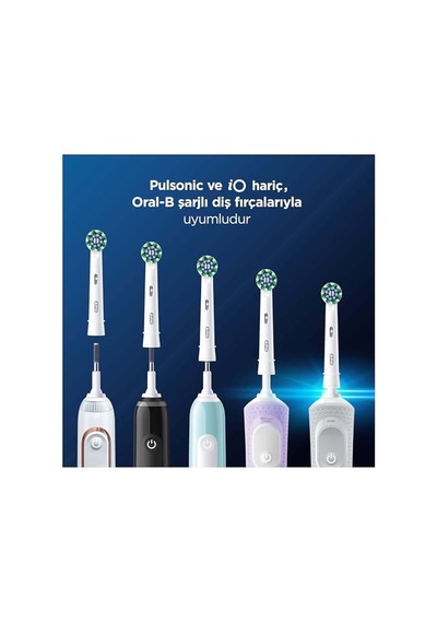 Oral-b Cross Action X-filament Şarjlı Diş Fırçası Yedek Başlığı 4 Adet