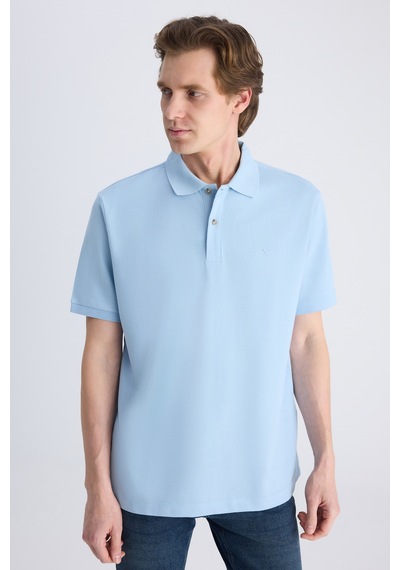 D's Damat Ds Damat Regular Fit Mavi Pike Dokulu %100 Pamuklu T-shirt 4hc140211213m 701