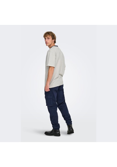 Only & Sons Fred Life Erkek Tişört 22036384-gdn Kahverengi