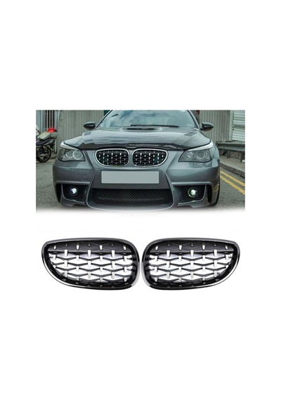Bmw 5 Serısı E60 2004-2009 Dıamond Panjur Böbrek Krom Çerçeve N11.51721