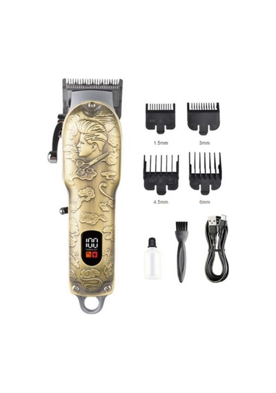 Hk-6500 Profesyonel Saç Sakal Tıraş Makinesi Erkek Kuaför Tipi Usb Şarjlı Traş Makinesi