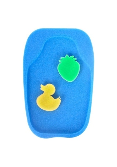 Flipper Bebek Banyo Küvet İçi Sünger Mavi
