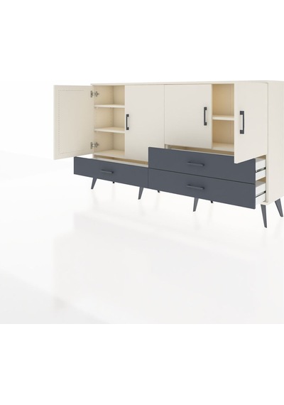 Arges Konsol 5 Raflı 3 Çekmeceli 4 Kapaklı 176x30x99 Aytaşı-aytaş Aytaşı-aytaşı/antrasit Arges Konsol 5 Raflı 3 Çekmeceli 4 Kapaklı 176x30x99 Aytaşı-aytaş Aytaşı-aytaşı/antrasit