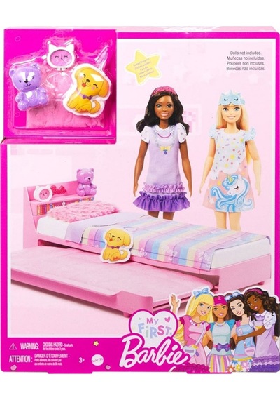 Barbie İlk Bebeğim Barbienin Yatağı Oyun Seti Hmm64