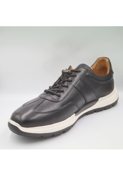Libero 5223 Siyah Hakiki Deri Eva Taban Erkek Deri Sneaker Siyah