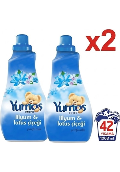 Extra Lilyum Ve Lotus Çiçeği Konsantre Çamaşır Yumuşatıcısı 1008 Ml 42 Yıkama X2 Diğer