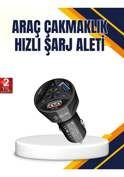 Polygold Quick Charger 55w Araç Şarj Cihazı Pd Usb C Destekli