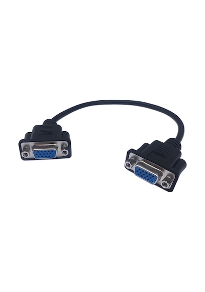 Vga Dişi Dişi Video Görüntü Kablosu 15 Pin Vga Kablo 30 Cm