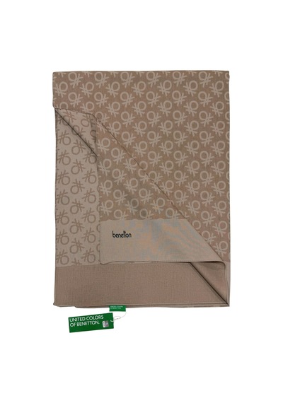 Benetton Elegante Şal - Uno - Vizon