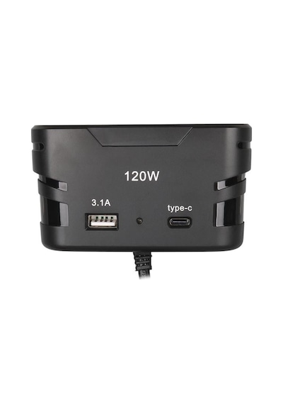 Olesson 2013 12-24v Type-c + Usb Girişli 120w 80 Cm Kablolu 3'lü Araç Çakmak Çoklayıcı