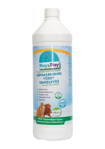 Vaveni Pısy & Pısy Antialerjen Aloe Vera Esanslı Konsantre Hipoalerjenik Yüzey Temizleyici 1 L Arz Tekli