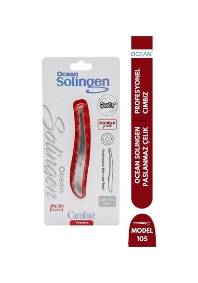Ocean Solingen Cımbız Kıvrımlı Gövde Eğik Ağız Asu-105