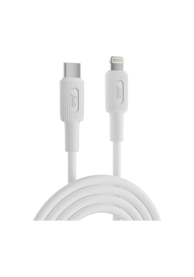 Juo JCBS272-W 27W USB Type-C To Lightning Apple Uyumlu iPhone iPad Silikon Hızlı Şarj ve Data Kablosu Beyaz 2 Metre