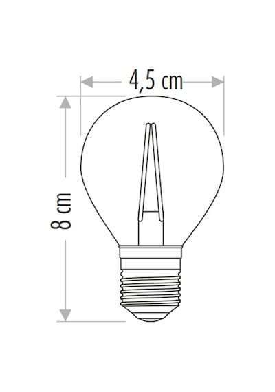 Cata Ct-4283 Rustik Led Ampul 4w Amber 5 Adet