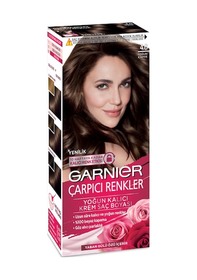 Garnier Çarpıcı Renkler Saç Boyası 4 Yoğun Kahve
