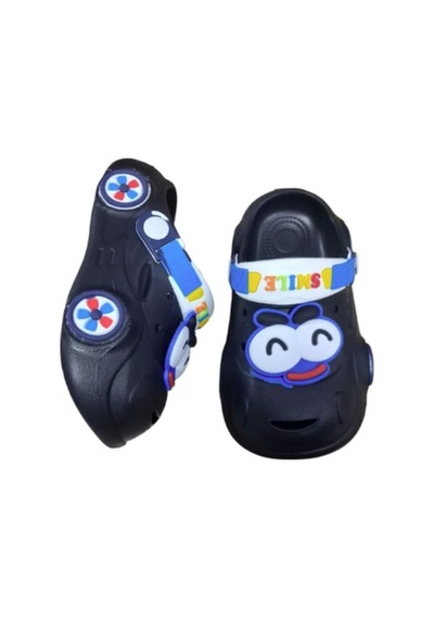 Calx Unisex Araba Figürlü Kaydırmaz Taban Terlik Sandalet Bnt8150 Siyah