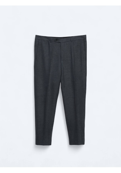 Kip Açık Lacivert Düz Dokuma Fitted Fit Klasik Pantolon Açık Lacivert