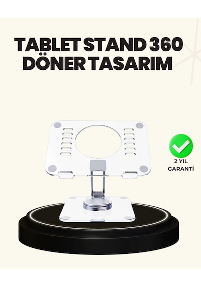 Mey Najmaddin Ayarlanabilir Şeffaf Tablet Standı Kaymaz Silikon Tabanlı Najmaddin Belirtilmemiş