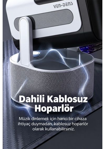 Vd-pjt004 Android 14 Akıllı Projeksiyon Cihazı, 4k Destekli 720p Hd, 180 Ansı, 180 Döner Stand, Karaoke, 2 Kablosuz Mikrofon, Dahili Hoparlör, Wifi 5g, Bluetooth 5.0, Hdmı, Usb, Mini Projektör