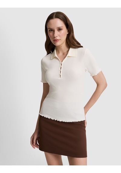 Pierre Cardin Kadın Ekru Tişört 50325457-vr019