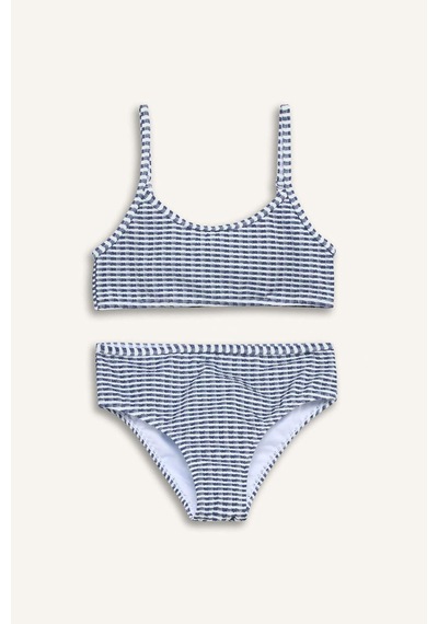 Defacto Pötikareli İndigo Bikini Kız Çocuk G6778a826hsın59 İndigo-ın59