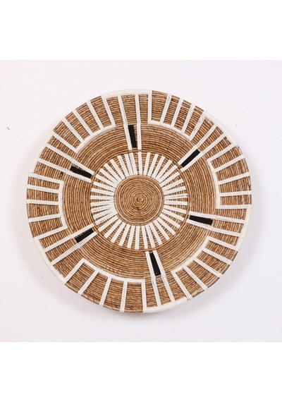 Aspendos 77 X15 Cm Çap- Doğal Abaka Duvar Tabağı