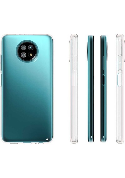 Xiaomi Redmi Note 9T Kılıf Şeffaf Silikon Hibrit Case Renksiz