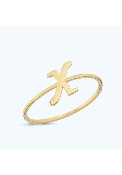 Altınbaş Altın X Harfi Yüzük Xyzıntgk01-25295