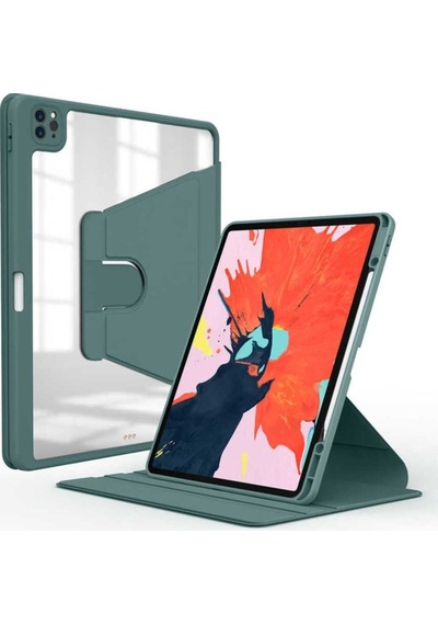 Apple Uyumlu iPad Pro 12.9 2020 4.nesil Kılıf Zore Nayn Dönebilen Standlı Kılıf Kapaklı Kılıf