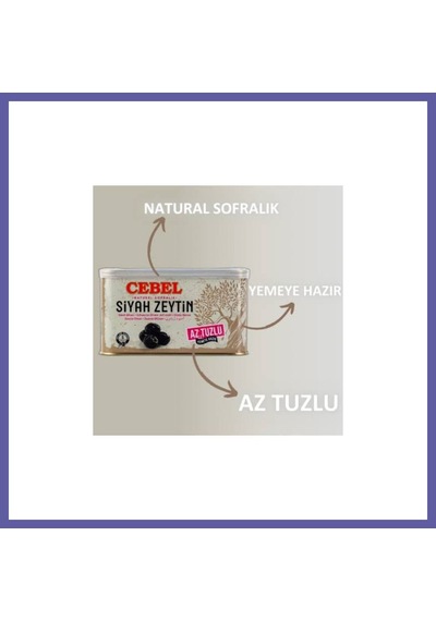 Bezos Cebel Siyah Zeytin Az Tuzlu Teneke 750 Ğr Nıda