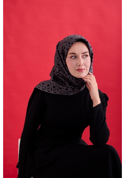 Silk Home Twill İpek Eşarp 11479-07 Siyah, Füme