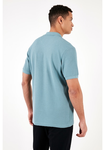 Buratti Pamuklu Regular Fit Yarım Fermuarlı 3'Lü Paket Erkek Polo Yaka T Shirt 5902434S3 Taş-Açık Haki-Mavi