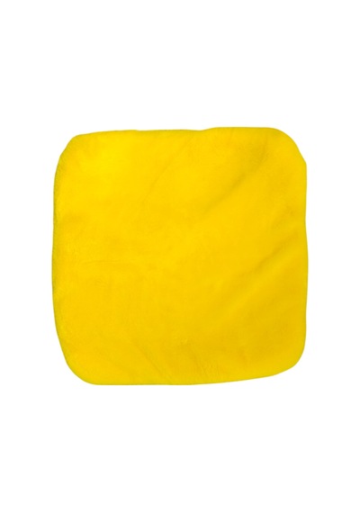 Yumuşak Tüylü Peluş Serme Oto Koltuk Koruyucu Minder Ön Tekli Sarı Renk