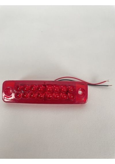 Ahmet Otomotiv 16 Ledli Mercekli Kırmızı Led Lamba 12v-24v