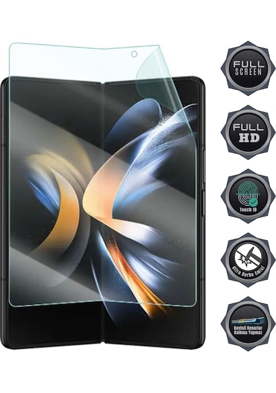 Honor Magic V6 Uyumlu Katlanır İç Ekran Koruyucu Esnek Nano Hydrogel Film -Extra Darbe Koruma