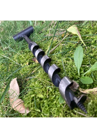 Kamp Ayısı Delme Çapı 18 Mm - Çantalı Bushcraft İsveç El Burgusu Siyah