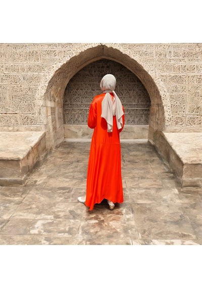 Olla Collection Venöve Stone Elbise Nar Çiçeği Nar Çiçeği