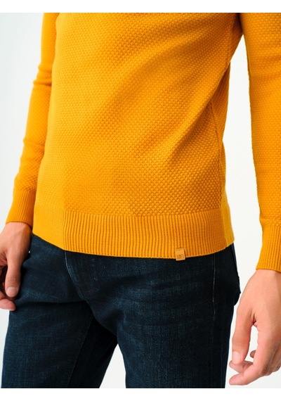 Lf2030179 Erkek Kazak Mustard Mustard