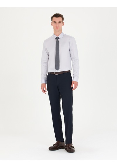 Pierre Cardin Erkek Gri Basic Gömlek 50277147-vr024 Gri