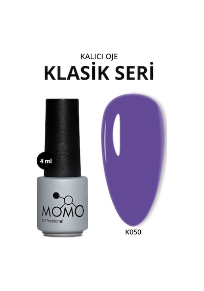 Momo Professional Kalıcı Oje K050 Koyu Pastel Mor 4 Ml