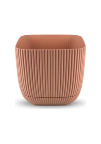 Rüzgar Yapay Çiçekçilik Kp Mercan Kare Saksı 0,27 Litre Soft Pembe
