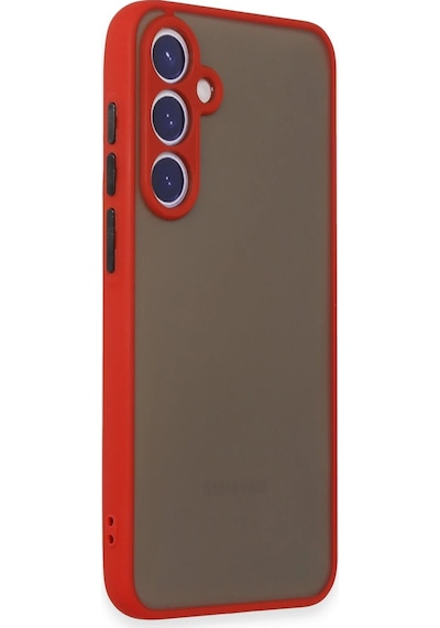 Newface - 174 - Samsung Galaxy S23 Kılıf Montreal Silikon Kapak - Edntrend - - Kırmızı