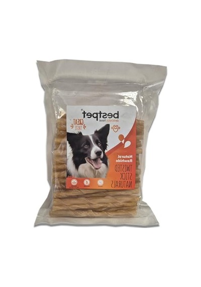 Doğal Deri 350 Gr Köpek Ödül Çubuğu, Burgu Şeklinde