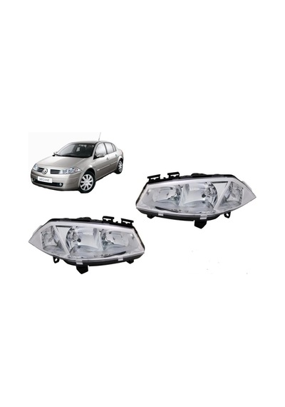 Megane 2 Sağ Sol Far Takım Ayfar Merceksiz