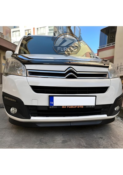 Citroen Berlingo 2009-2018 Uyumlu H Lip Esnek Ön Lip 2 Parça Karlık Ön Ek Tampon Altı Dil