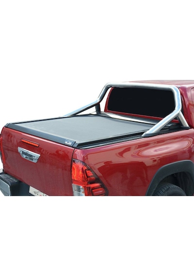 Toyota Hilux Siyah 2006-2014 Arası Ombag Sürgülü Bagaj Kapağı Rollbag Bagaj Kepengi