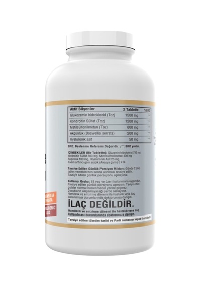 Glucosamine Chondroitin Msm Hyaluronic Acid 300 Tablet Hidrolize Collagen Cvit 300 Tablet