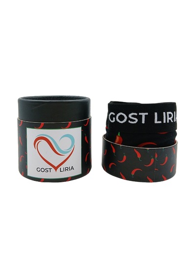 Gost Liria Pepper Desenli Kadın String Külot Siyah